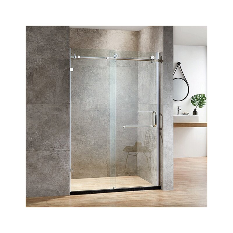 Shower Room Manufacturer - Luxury 8mm Japanese Bath Tempered Glass Sliding With Frame