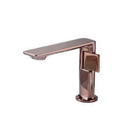 Bathroom Sink Faucets Manufacturer - Modern New Brass Cold Hot Wash Basin Tap Rose Gold with Stainless Steel Valve Core