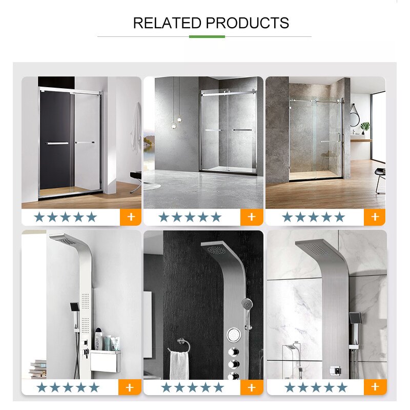 Bathroom Shower Manufacturer - American Luxurious Good Quality Stainless Steel Frame Sliding Tempered Bath Room