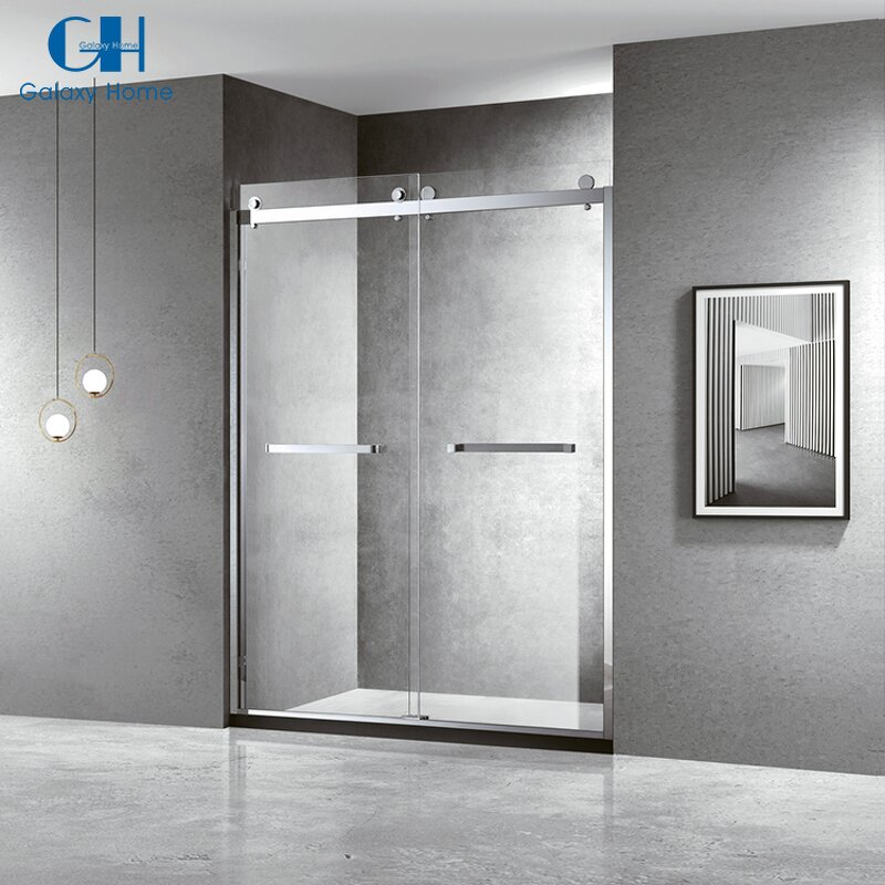 Shower Enclosure Manufacturer - Toilet Two Sliding Door Custom Frameless Glass Bathroom Shower Room