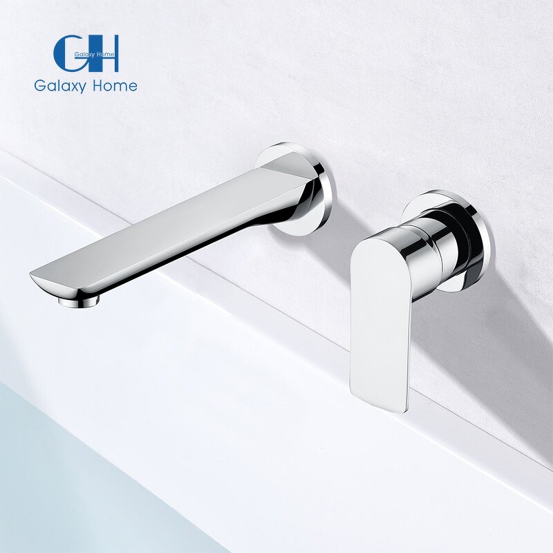 Basin Faucet Manufacturer - Hot Sale Brass Wall Mounted Single Handle Mixer Tap with Hot and Cold Water