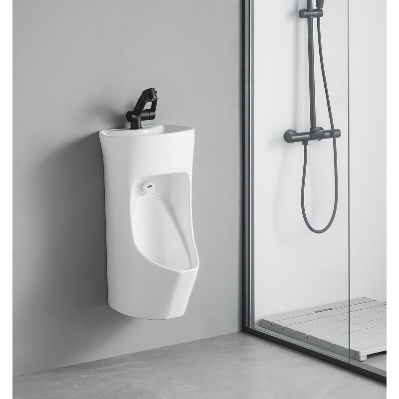 Wall-Mounted Toilet Bowl Manufacturer - Modern Men's Basin Urinal Sink Combination for Male - Space-Saving and Easy Installation