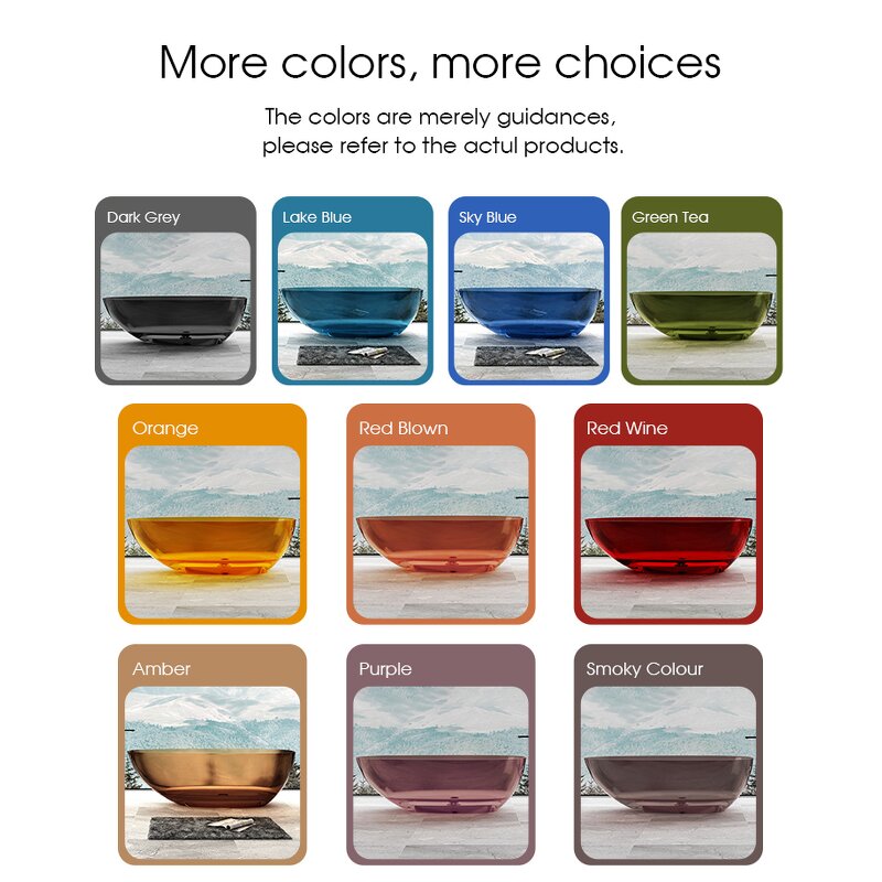 Walk-in Tub Manufacturer - Contemporary Oval Transparent Acrylic Stone Hotel Project Solid Surface Resin Shower Combination Freestanding