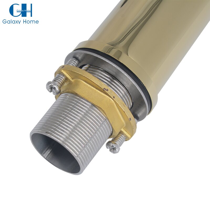 Bathroom Sink Faucet Manufacturer - Hot Selling Zirconium Golden Single Hole Hot Cold Water Function Universal