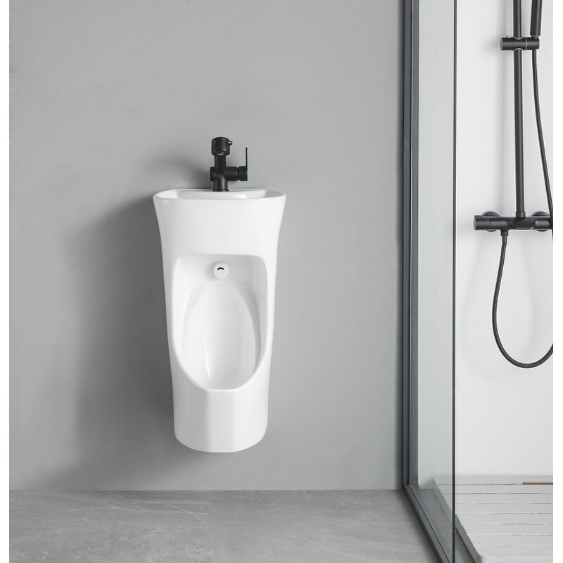 Wall-Mounted Toilet Bowl Manufacturer - Modern Men's Basin Urinal Sink Combination for Male - Space-Saving and Easy Installation