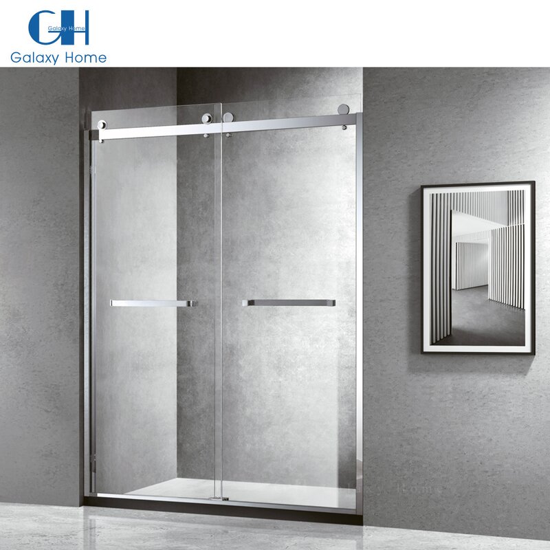 Shower Enclosure Manufacturer - Toilet Two Sliding Door Custom Frameless Glass Bathroom Shower Room