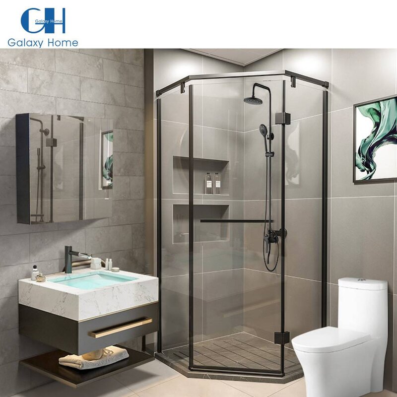 Shower Doors Manufacturer - Wholesale Stainless Steel Bath Enclosure Designer Bathroom Sliding Frameless Tempered Glass