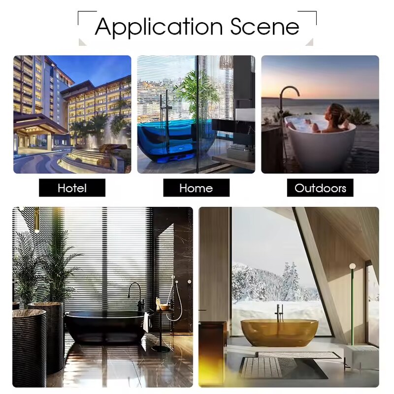 Freestanding Tub Manufacturer - Contemporary Oval Resin Acrylic Colourful Transparent Solid Surface Stone Walk in Shower