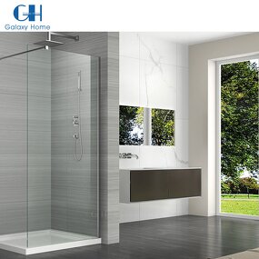 Shower Cubicle Manufacturer - Professional Factory Indoor with Frame Tempered Glass Sliding Rectangle Straight Bathroom Door for Hotel