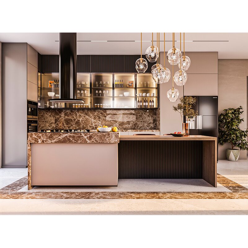 Kitchen Cabinets Manufacturer - Designer Modern with High-End Finishes for Luxury Look and Feel