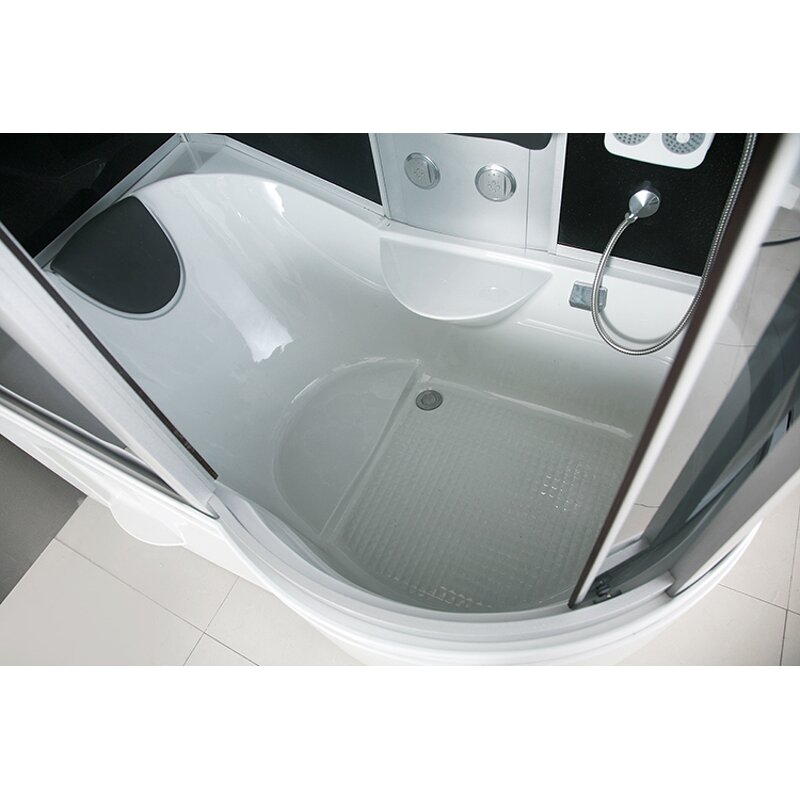 Shower Room Enclosure Manufacturer - 2025 GH Luxury Walk-In 5mm Black Glass Multi-Functional with Bathtub for Bathroom 2-Year Warranty