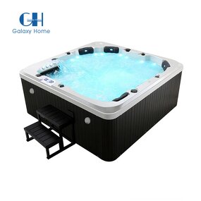 Outdoor Spa Hot Tub Manufacturer - Europe Balboa Control 140 Jets Whirlpool Walk in Shower Combination With Jacuzzier Function