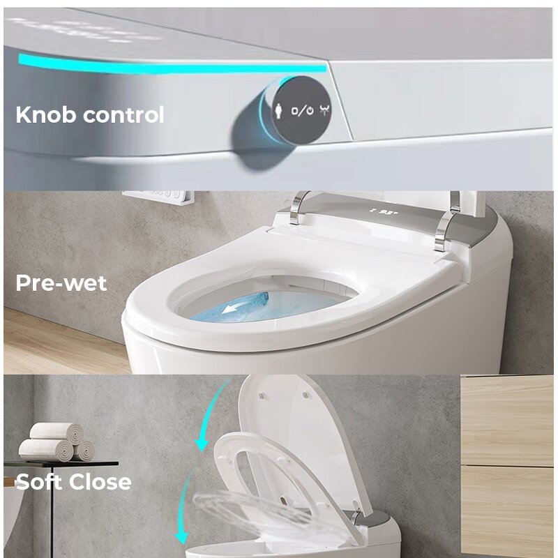 Smart Bidet Toilet Manufacturer - Seat With AUTO Tankless With Remote Control Lady Care Wash Nozzle Water Closet