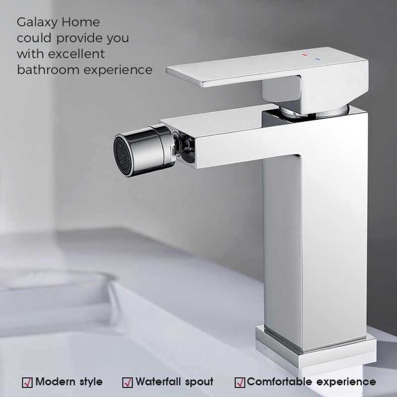 Basin Faucet Manufacturer - High Quality 304 Stainless Steel Single Handle Deck Mounted Mixer Tap with Hot and Cold Water