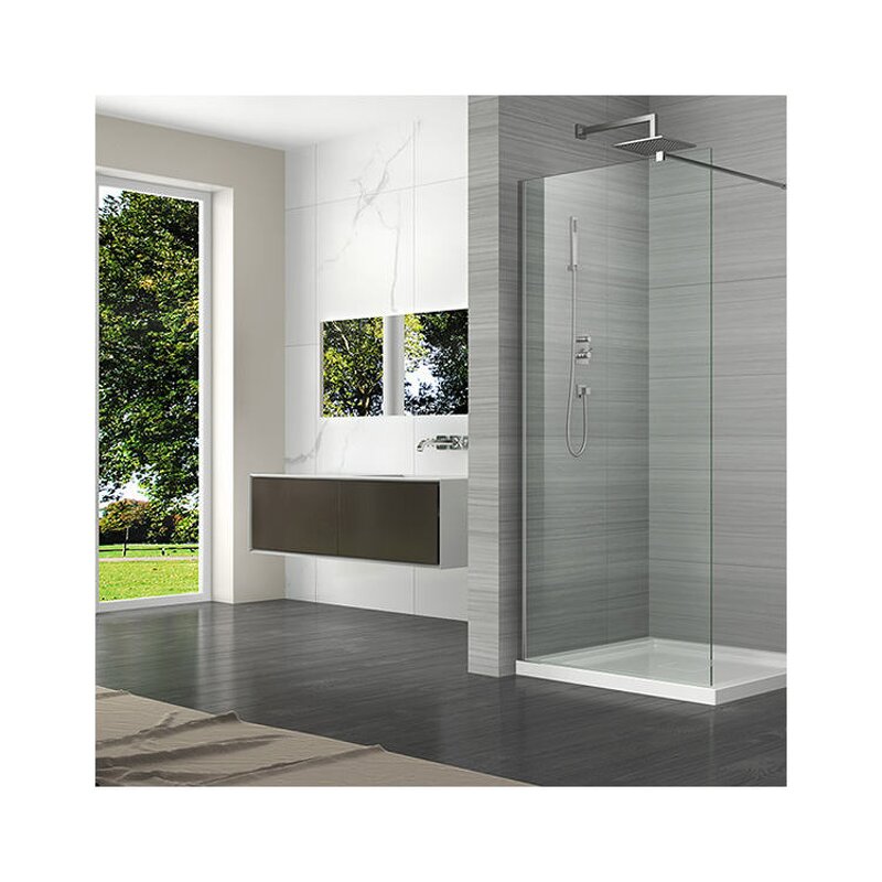 Shower Cubicle Manufacturer - Professional Factory Indoor with Frame Tempered Glass Sliding Rectangle Straight Bathroom Door for Hotel