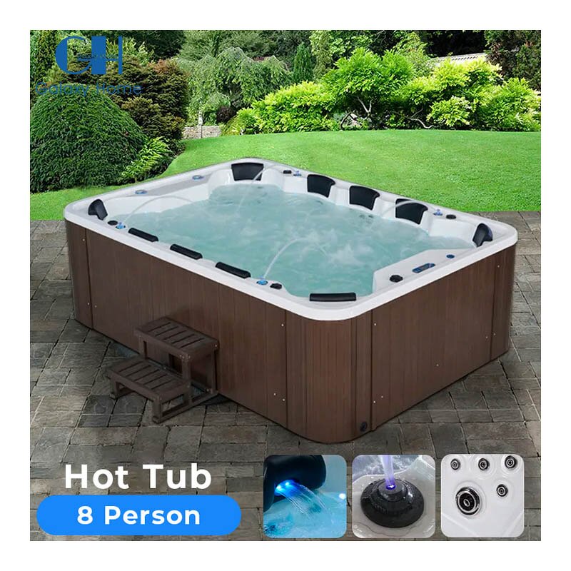 Spa Hot Tub Manufacturer - Modern Walk in Shower Combination Luxury 8 Person Sitting Europe Hotel Backyard Pools Hydrotherapy