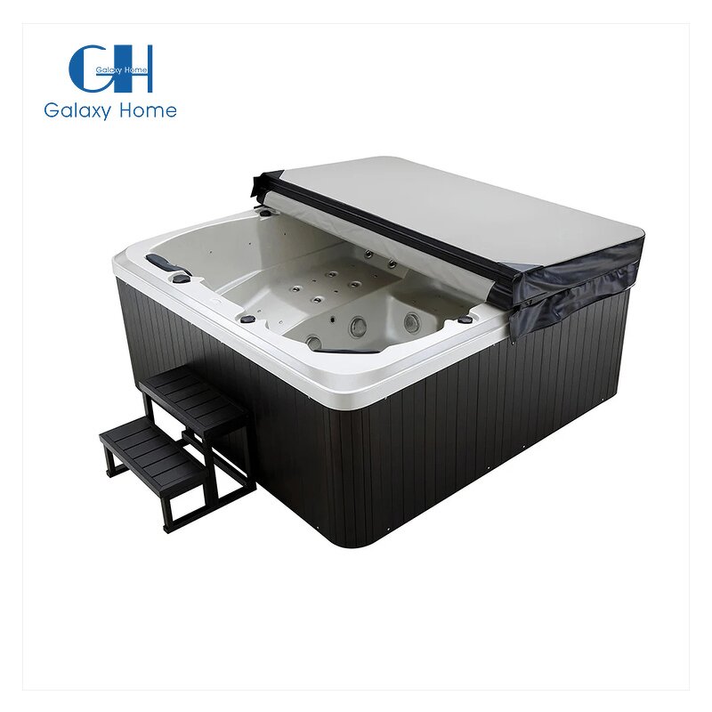 Outdoor Spa Hot Tub Manufacturer - Europe Balboa Control 140 Jets Whirlpool Walk in Shower Combination With Jacuzzier Function