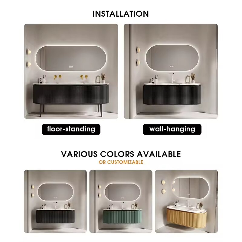 Bathroom Vanity Manufacturer - Factory New Modern Luxury Washbasin Sink Cabinet 36 Inch All Parts With Mirror Sink