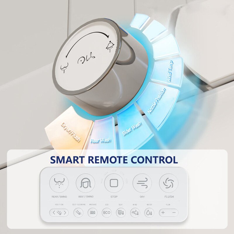 Smart Elongated Bidet Toilet Manufacturer - Modern with Auto/Blackout Flush Heated Seat and Warm Wash Dryer Blackout Finish
