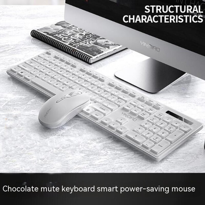 Wireless Mouse Set Manufacturer - 2.4G RGB Waterproof Ultrathin Slim Design Chocolate Silhouette Office Ready Stock