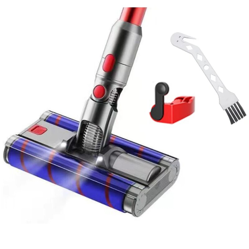 Dyson Vacuum Parts Manufacturer - Soft Double Roller Brush Floor Head with LED Headlights for V7 V8 V10 V11 V15