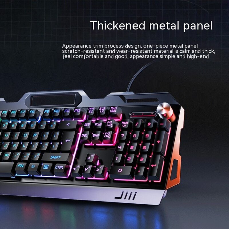 Gaming Mouse and Keyboard Manufacturer - Mouse Pad 3200dpi USB Wired Backlight Mechanical Feel Metal Keyboard Earphone Headphone
