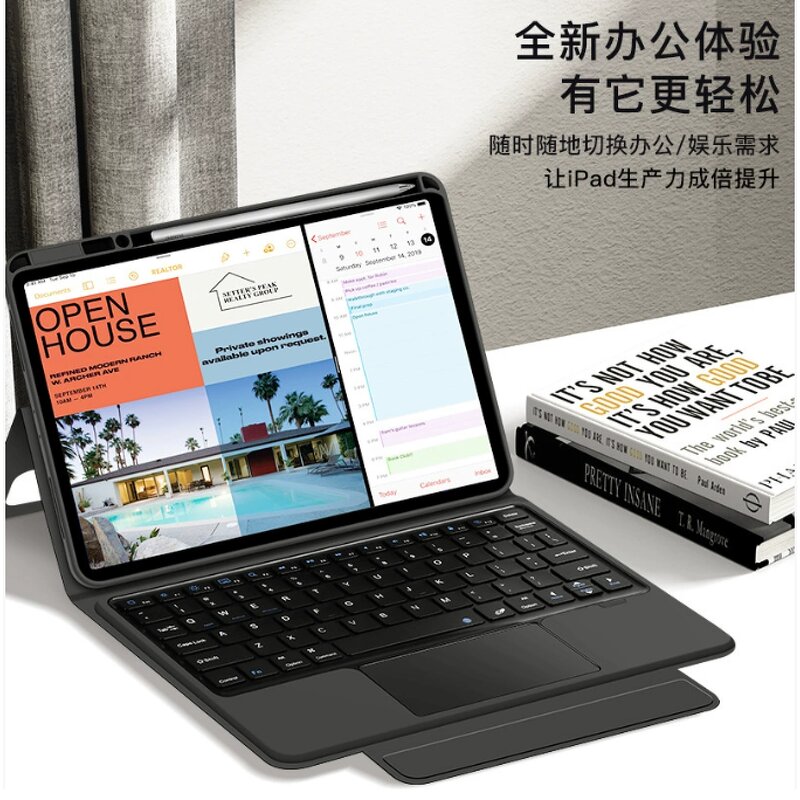 Keyboard Case Manufacturer - Magnetic BT Wireless Smart for Honor Pad 10 12.1 Inch Tablet USB Supports Russian Arabic Spanish