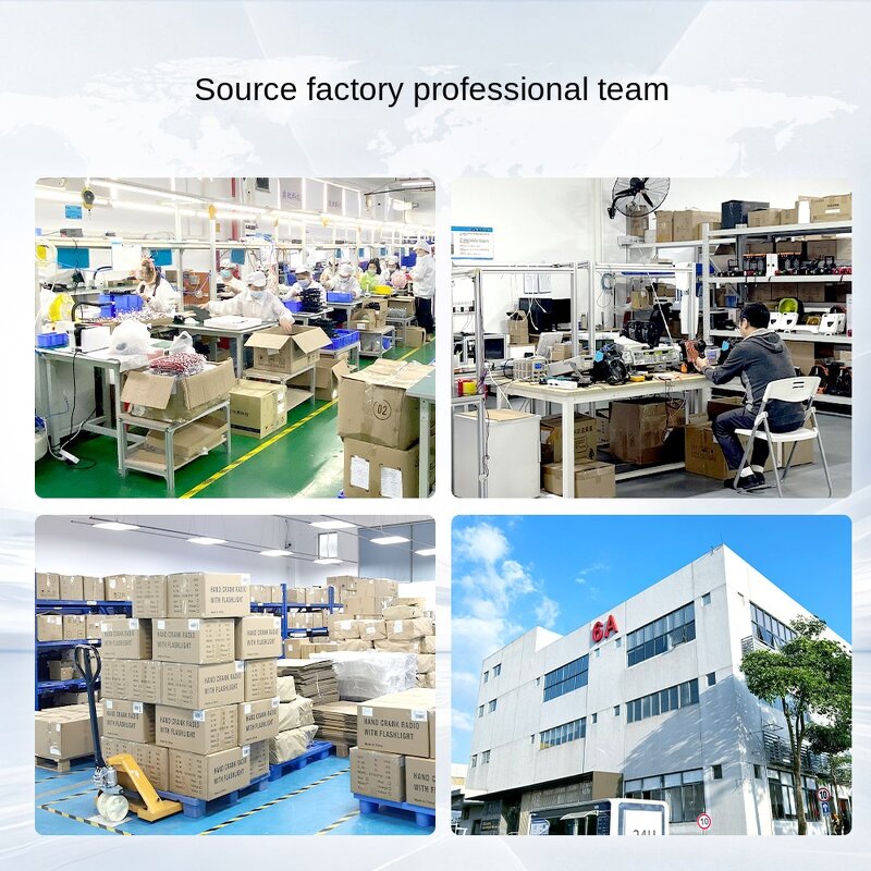 Emergency Radio Manufacturer - Multi-Function Portable Outdoor with Hand-Cranked Power Flashlight Combat Readiness Solar