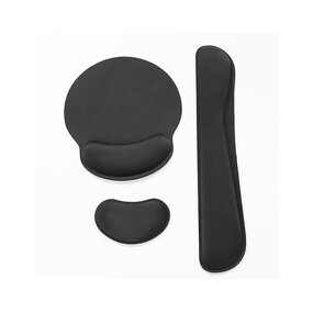 Gaming Keyboard Mousepad Set Manufacturer - PC Gamer Office with Memory Foam Wrist Rest Superfine Fibre Durable Comfortable Waterproof