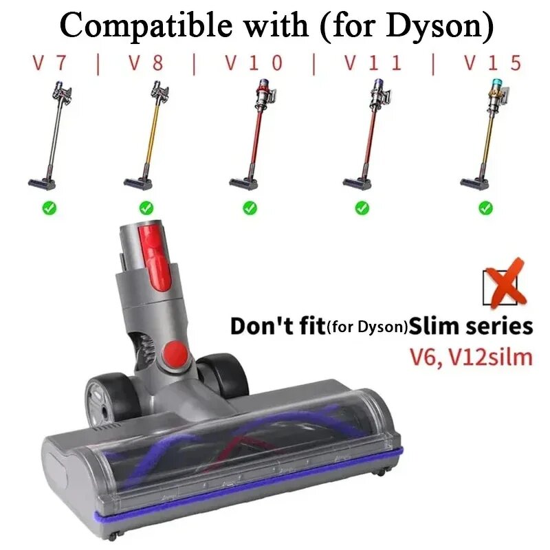 Floor Brush Suction Head Manufacturer - Repair Parts Electric for Dyson V7 V8 V10 V11 SV12 V15 Cordless Stick Vacuum Cleaners Household