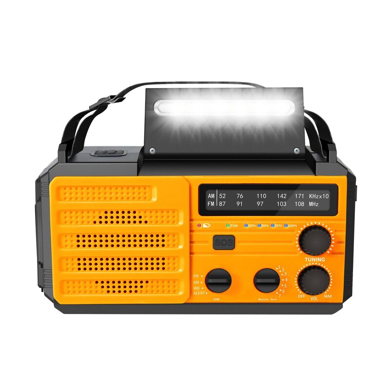 Emergency Radio Manufacturer - Portable Multi-Function Solar & Hand Rechargeable with Flashlight Torch & SOS for Outdoor Adventures
