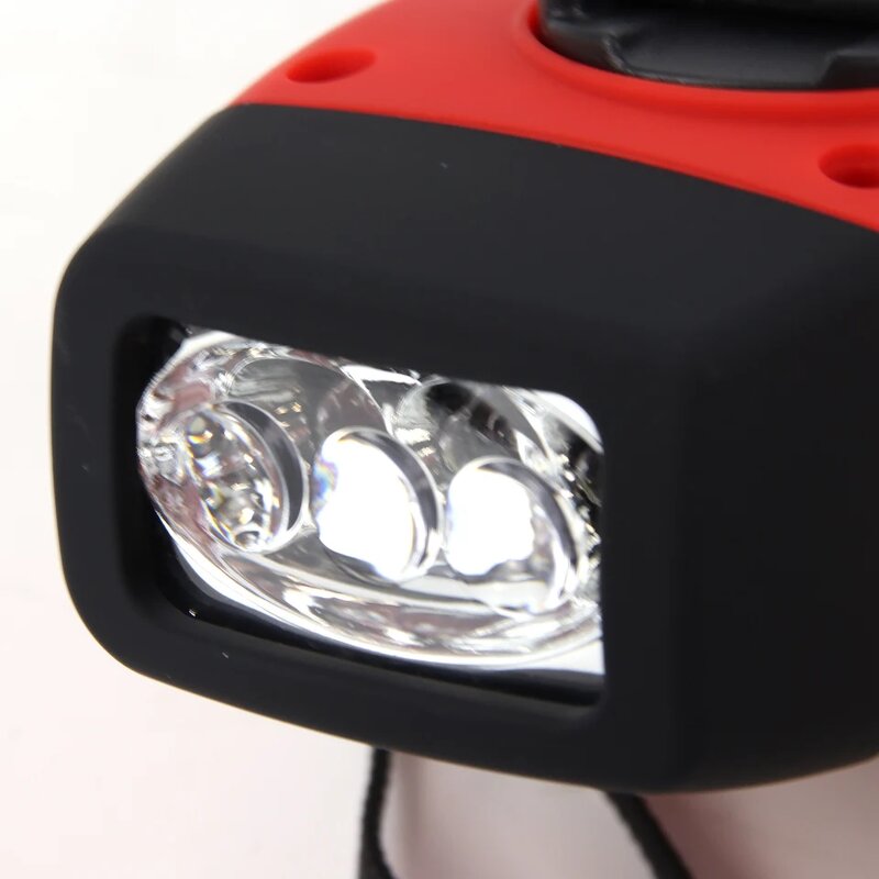 Emergency Radio Manufacturer - Multifunctional Solar Hand-Crank Powered LED Flashlight 2000mAh USB Charging FM AM WB NOAA Weather Ban Plastic