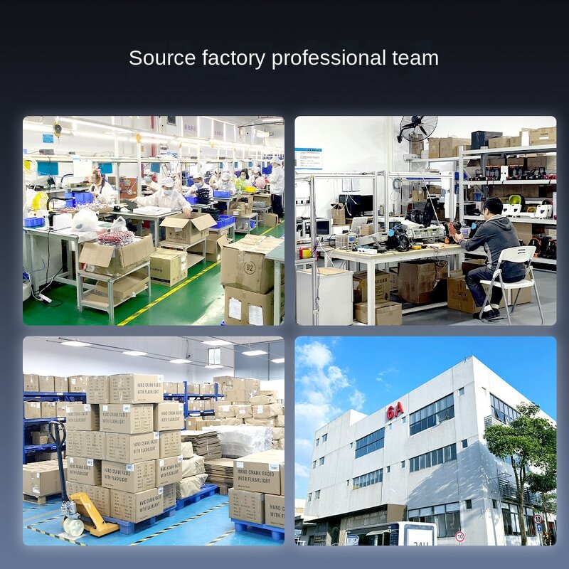 Emergency Radio Manufacturer - Outdoor Multi-Function Portable Hand-Cranked Solar Powered with Flashlight Torch