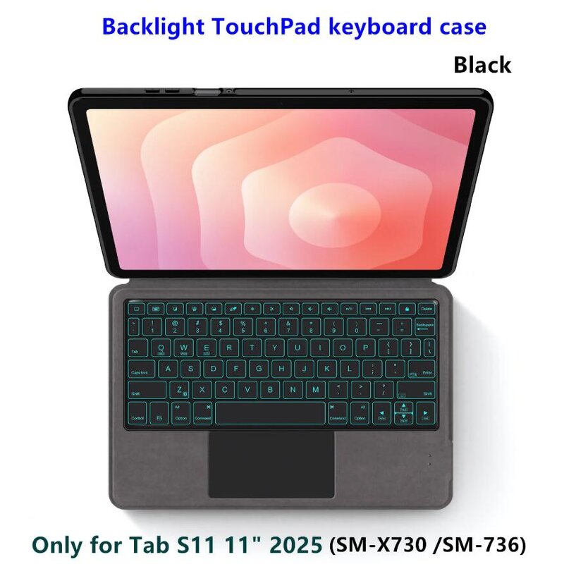 Keyboard Case Manufacturer - Magic for Samsung Galaxy Tab S11 11 Inch 2025 SM-X730 SM-X736 Tablet Keyboard Cover