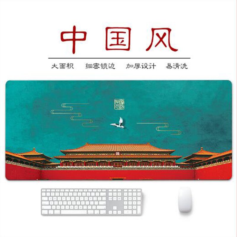 Keyboard Desk Mat Manufacturer - Chinese Style Floral Flower Mousepad Gaming Accessories Large Gamers Decoration Gamer PC Mouse Pads