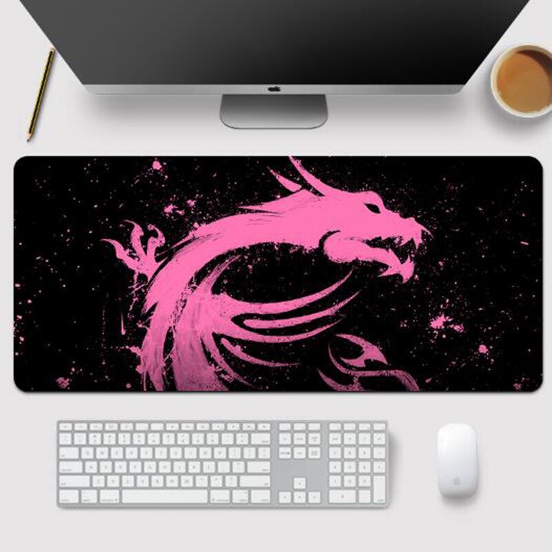 Gaming Mousepad Manufacturer - Chinese Style Large Black Dragon Gamer Carpet Rubber Keyboard Mats Desk Pad Mat Table Mouse Pad
