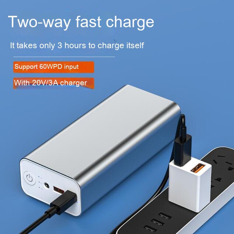 Power Bank Manufacturer - PD Fast Charge 65W Notebook Charging Aluminum Alloy DC Port 76W High Power 30000 MAh 19V Mobile Power Supply