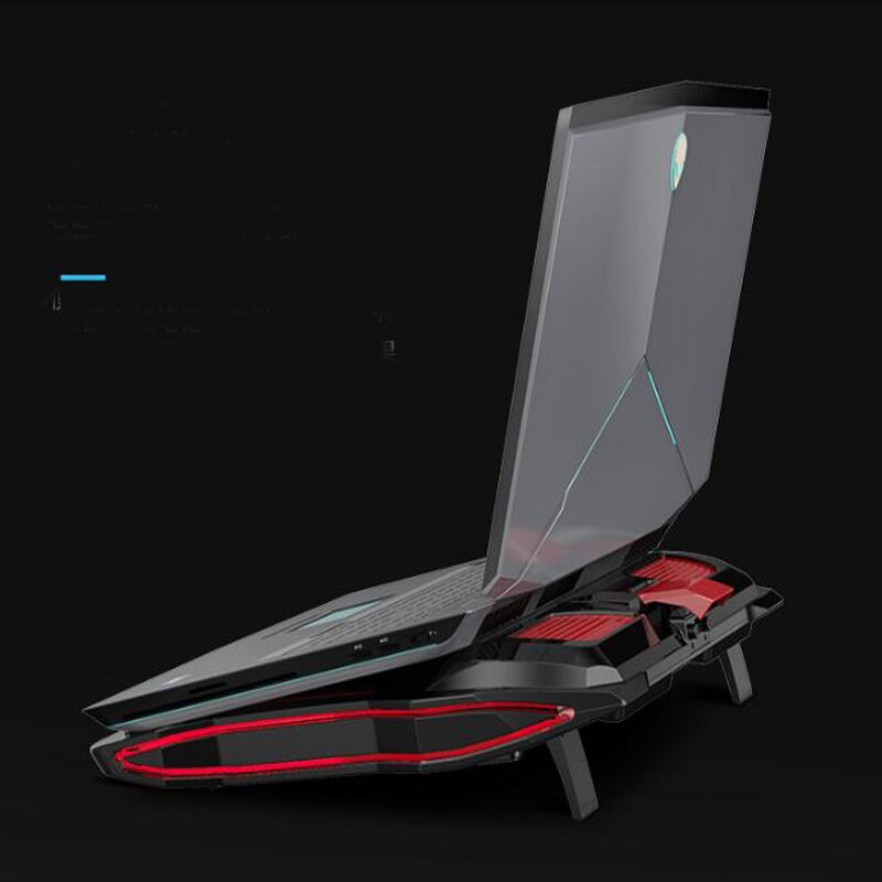 Gaming Laptop Cooler Manufacturer - RGB Adjustable Notebook Stand Holder 4000RPM Silent Cooling Pad for Lenovo Legion Y7000 W541 Made Plastic
