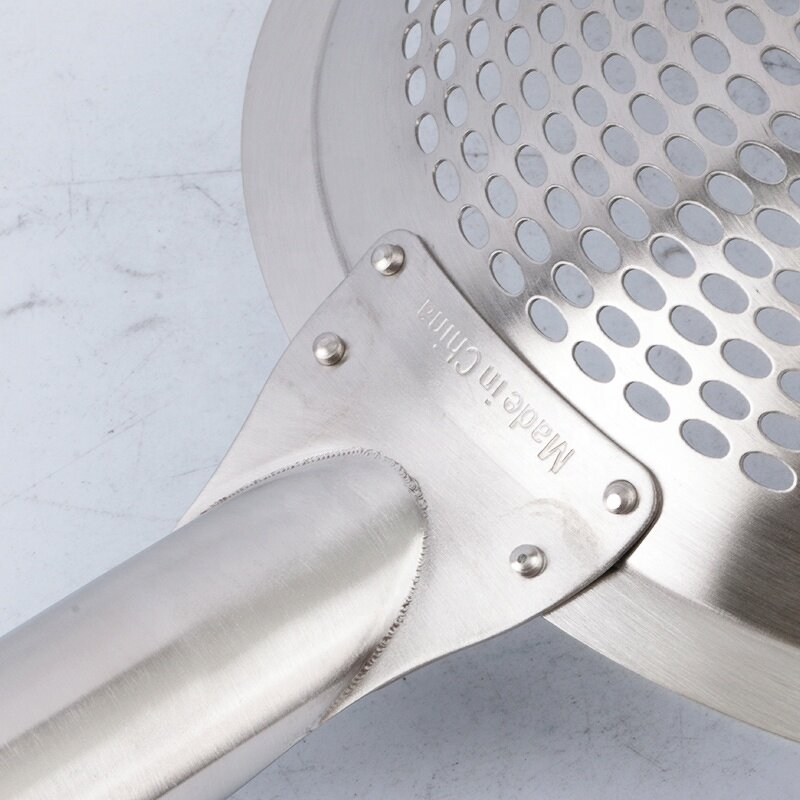 Food Strainer Manufacturer - Restaurant Kitchen Tools Stainless Steel Spider Wire Filter Mesh Colander Spoon With Long Handle