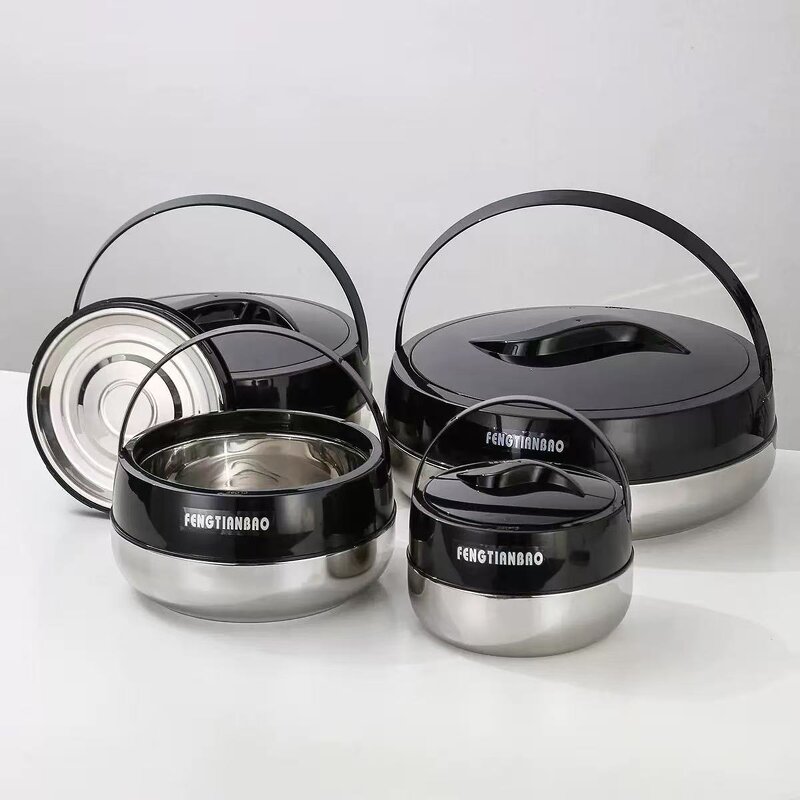 Food Storage Set Manufacturer - Dinnerware Large Capacity 4PCS Luxury Gift 2L+4L+6L+10L Stainless Steel & Container