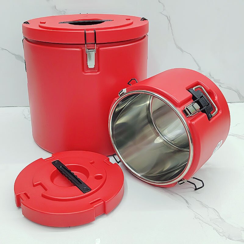 Cooler Box Manufacturer - Large Capacity 5-Piece Set of Strong Stainless Steel Round for Keeping Food Cold and Warm for Kitchen