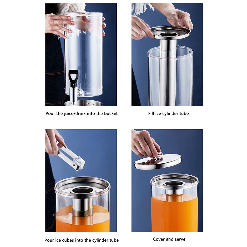 Beverage Dispenser Manufacturer - Stainless Steel Buffet Ware Barrel Beer Mini Cold Drink Juice
