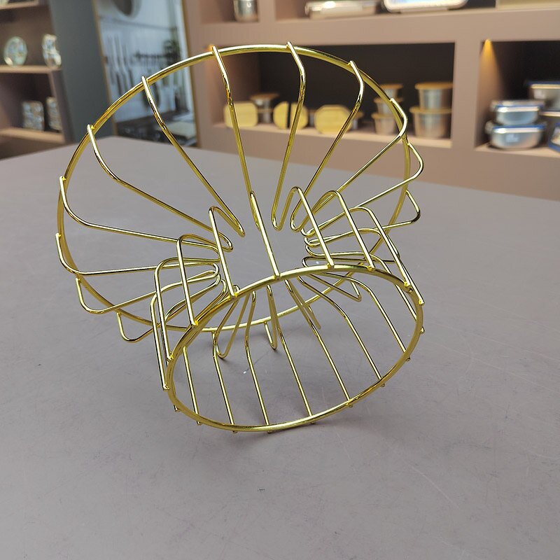 Dried Fruit Tray Manufacturer - Light Luxury Style Ceramic Luxury Metal Stand For Household Snack Dry Fruit Decoration