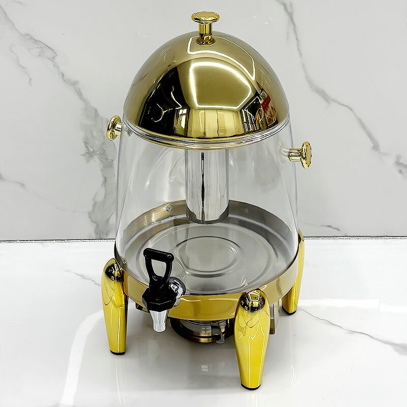 Juice Dispensers Manufacturer - Luxury Gold 12L Stainless Steel PC Drink Milk Coffee Soda Beverage Beer for Cafeteria