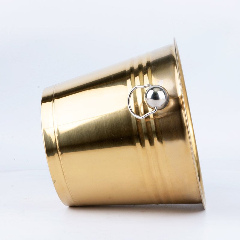 Ice Bucket Manufacturer - Custom Large 6L Luxury Stainless Steel Bar Champagne Beer Wine Bottle Cooler Gold Party