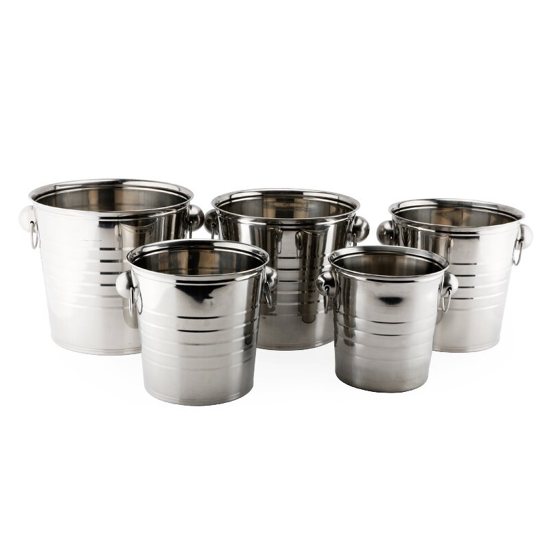 Ice Bucket Manufacturer - Wholesale Custom3/5/7/9L11L Stainless Steel Beer Wine champagne With Handle