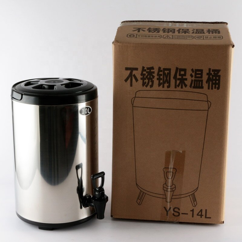 Thermos Bucket Manufacturer - Keep Warm Barrel Milk Tea Insulated Beverage Cooler Drink Container for Cold Hot Drink