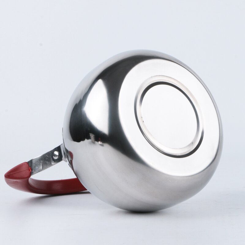 Stove Kettle Manufacturer - Stainless Steel Custom Polished 201 Kitchen Metal Teapot 3L Sustainable Stock Coffee Pot