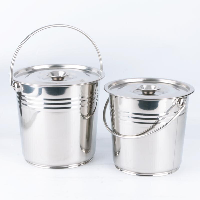 Metal Bucket Manufacturer - Multi Functional Stainless Steel Water Pail Water Ice Beer With Handle for bar Kitchen Party
