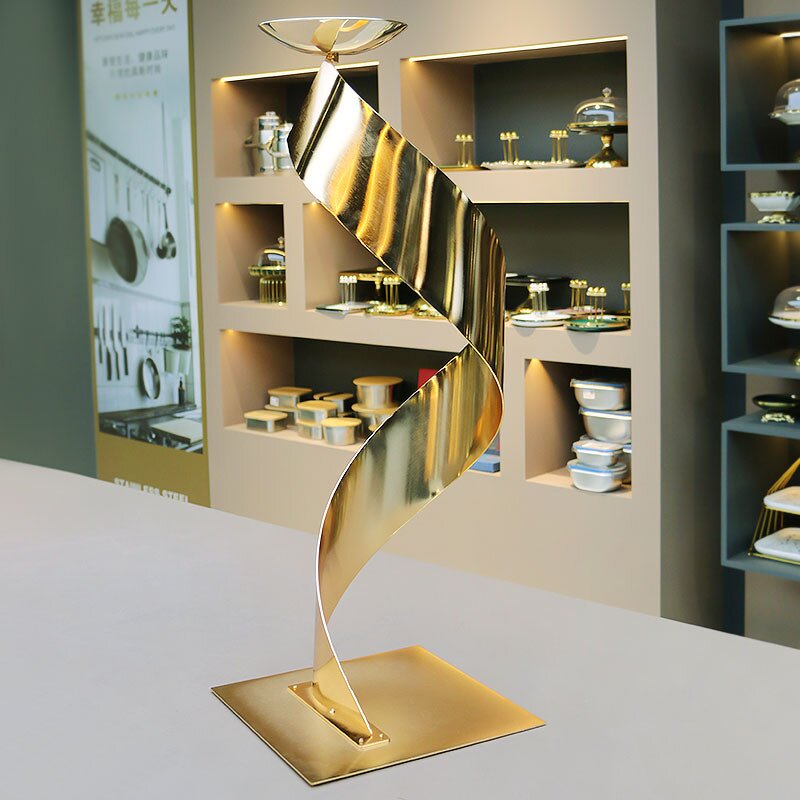 Flower Stand Manufacturer - Gold White Silver S Shape Wedding Metal Centerpieces Flower Pot Decoration